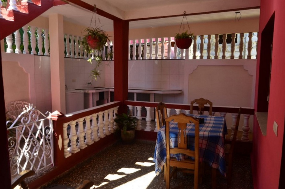 'Patio and dining room' Casas particulares are an alternative to hotels in Cuba.